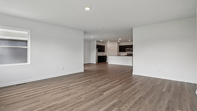 Interior living area open to kitchen