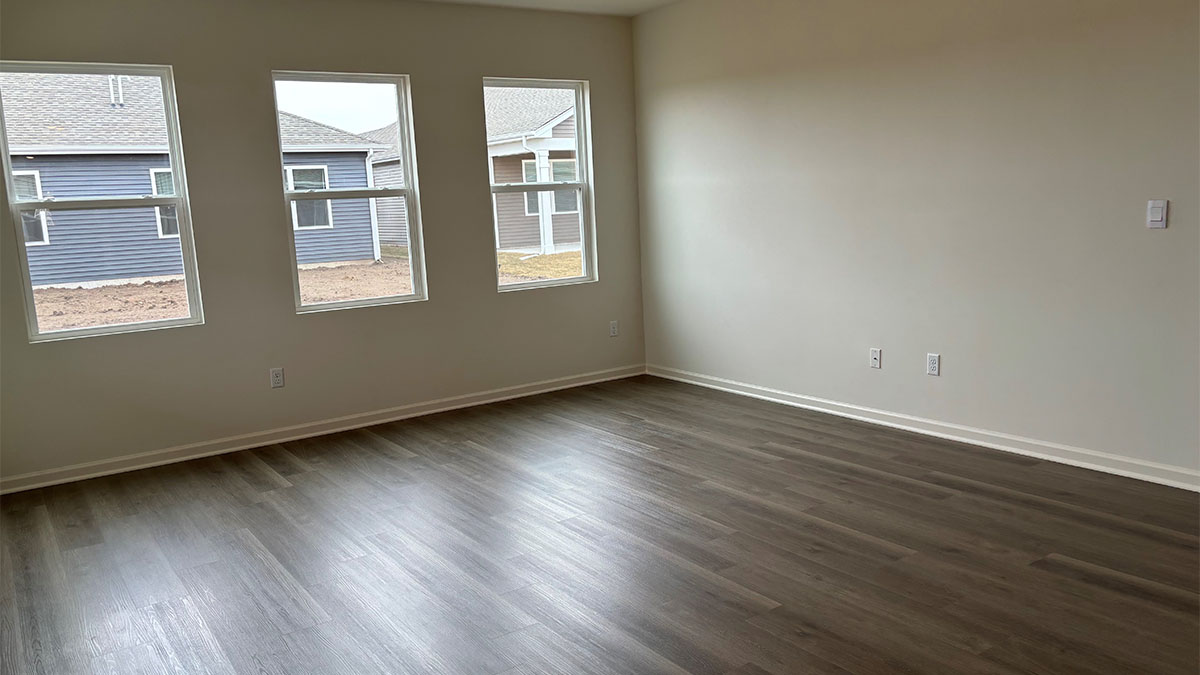 spacious family room