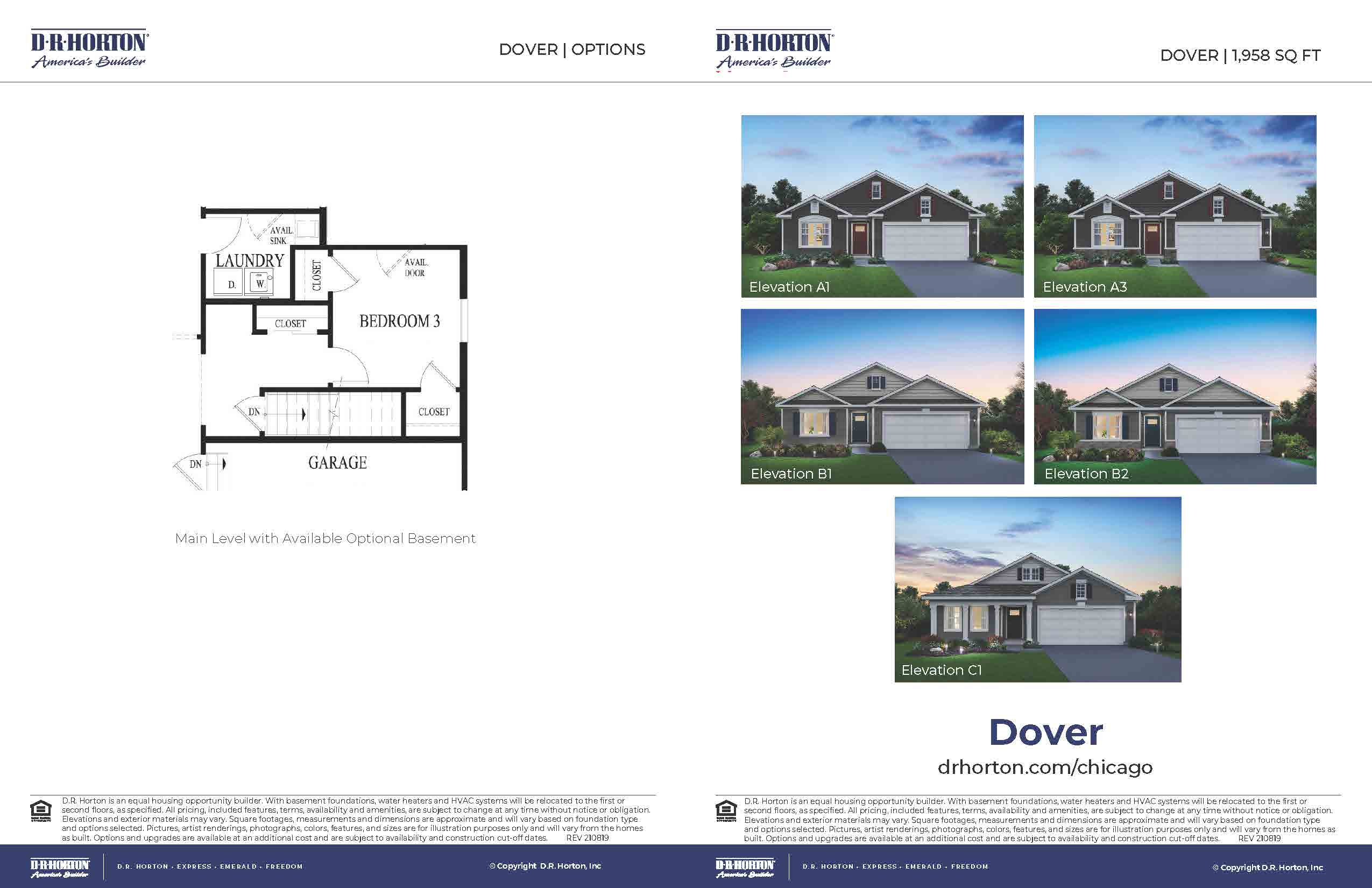 Dover floorplan layout