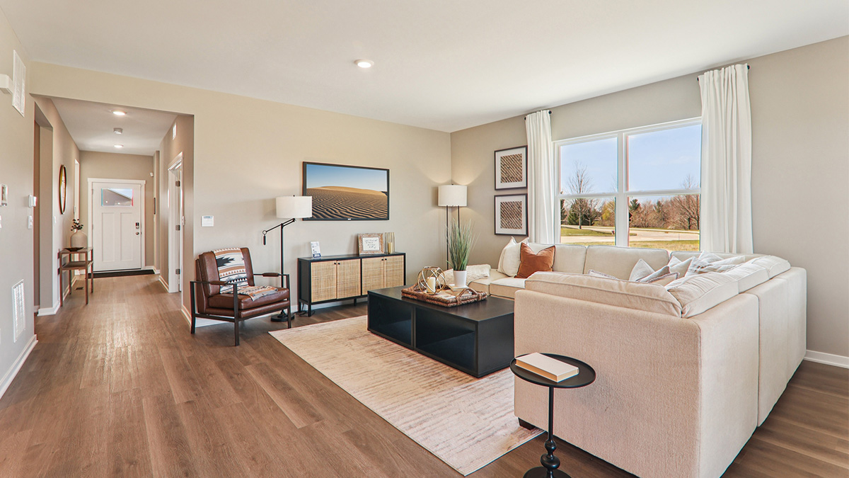 open concept living room