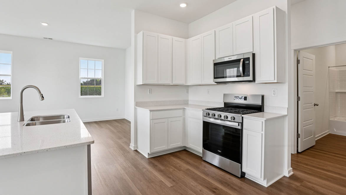 New appliances included, with our kitchen island, a sink, seating that anchor our kitchen, pantry, near dining, living rooms