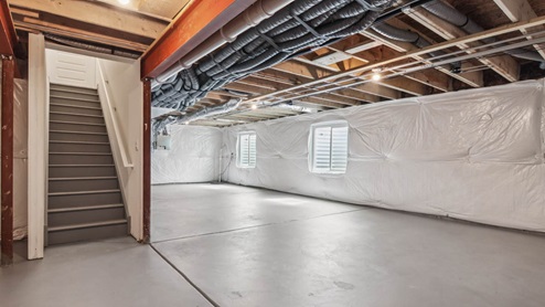 Full unfinished basement