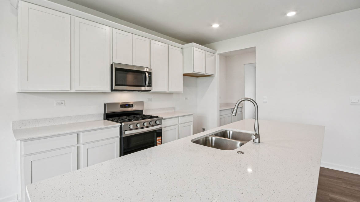 Kitchen with walk in pantry