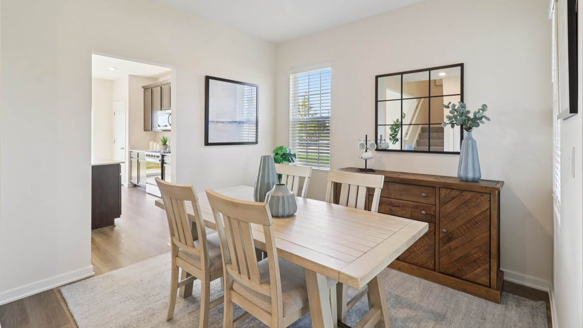 dining room next to the kitchen
