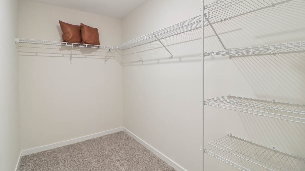 Walk in primary closet