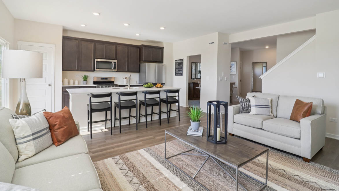 Great room with lots of natural light