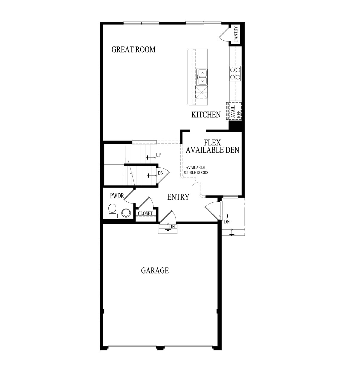 Ashton Main level Floorplan