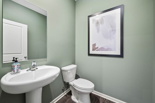 Powder room in Ivanhoe Holcombe model