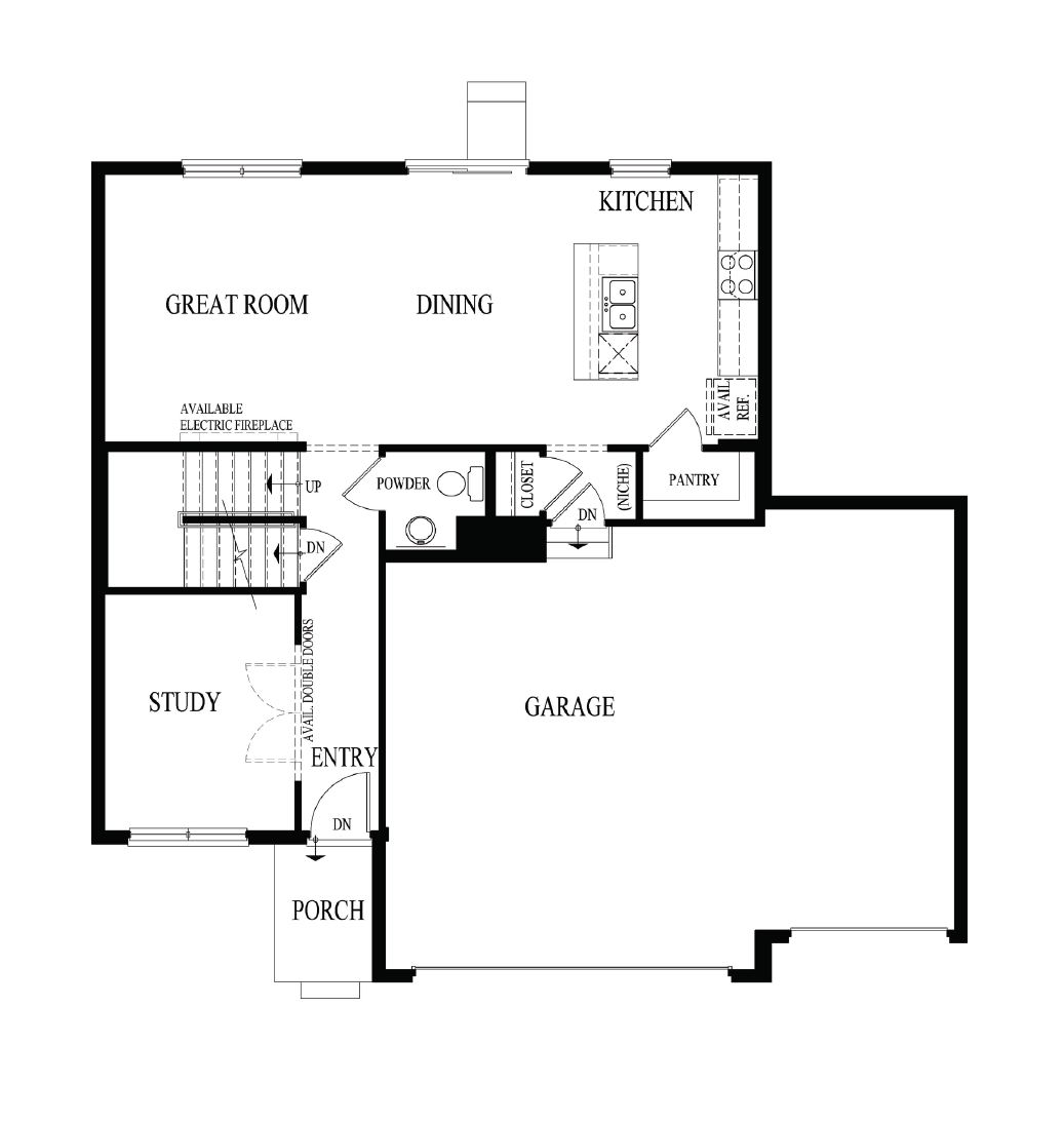 Layout of floorplan Bellamy.