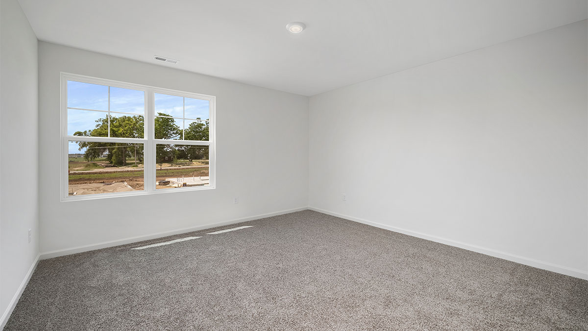 bedroom with carpet