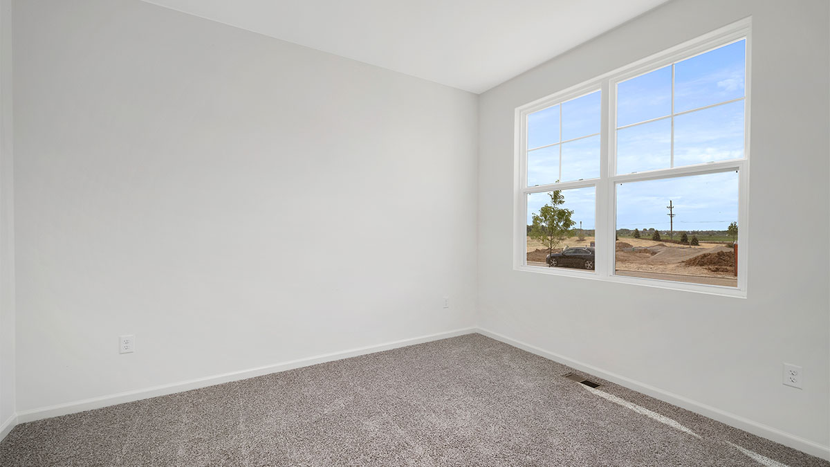 bedroom with carpet
