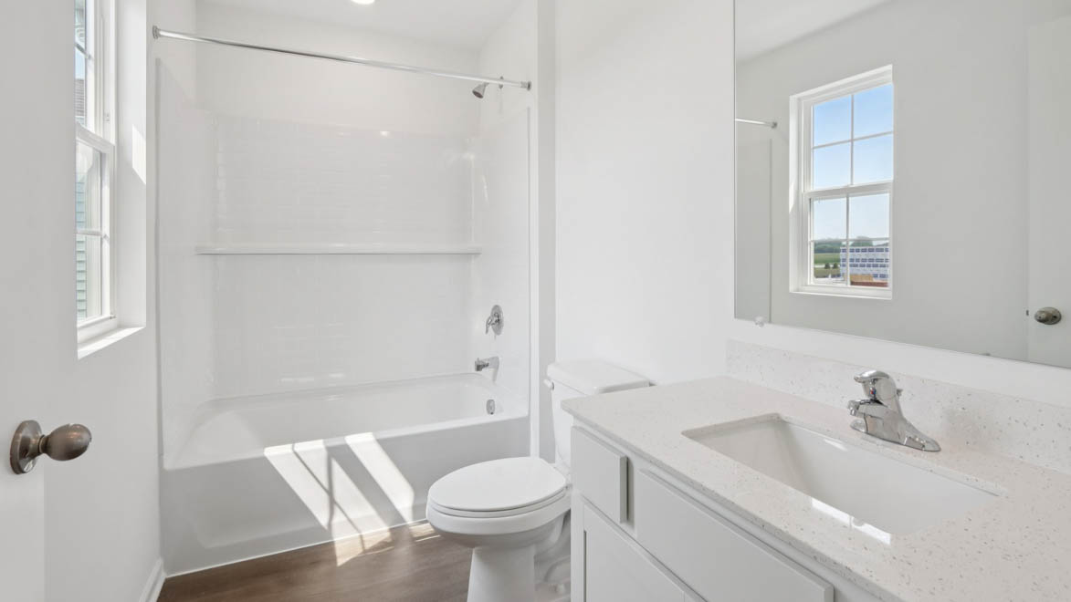 Secondary primary bathroom