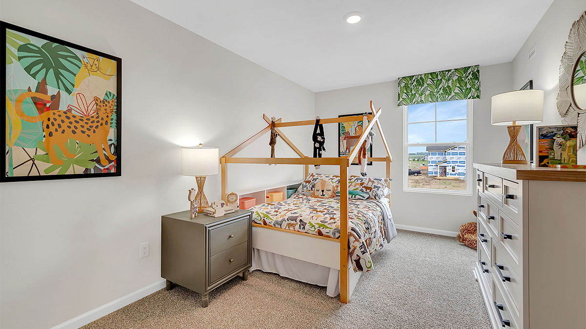 Bedroom number 3 staged as kids room