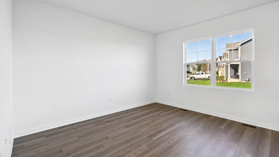 great room with large window