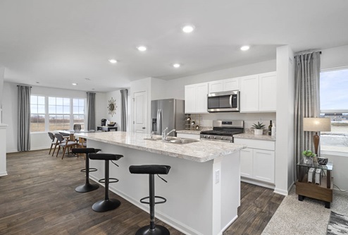 Garfield white kitchen cabinets