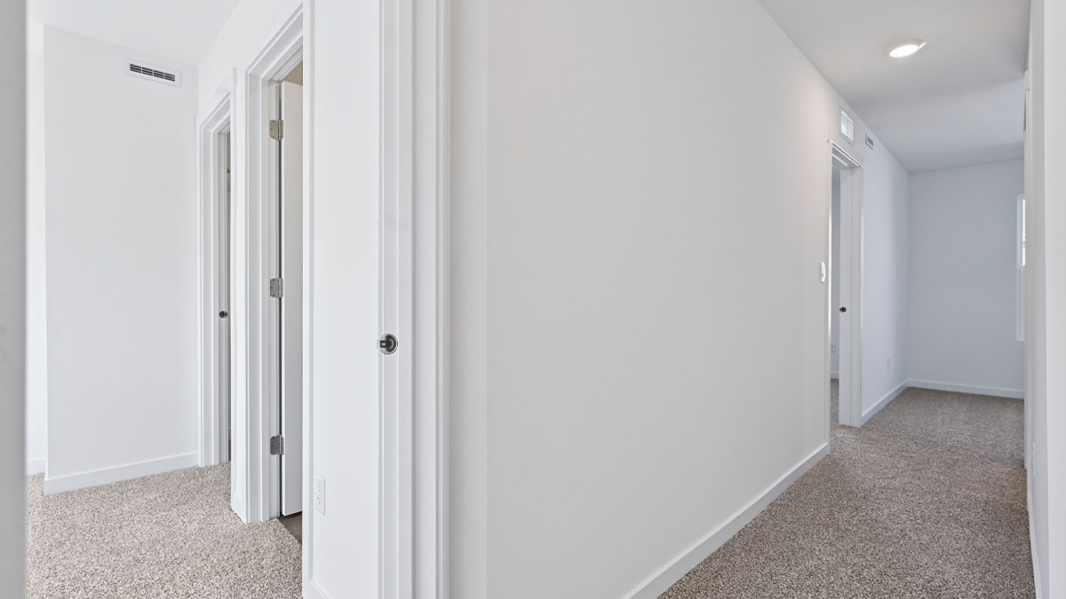 Upper level fully carpeted