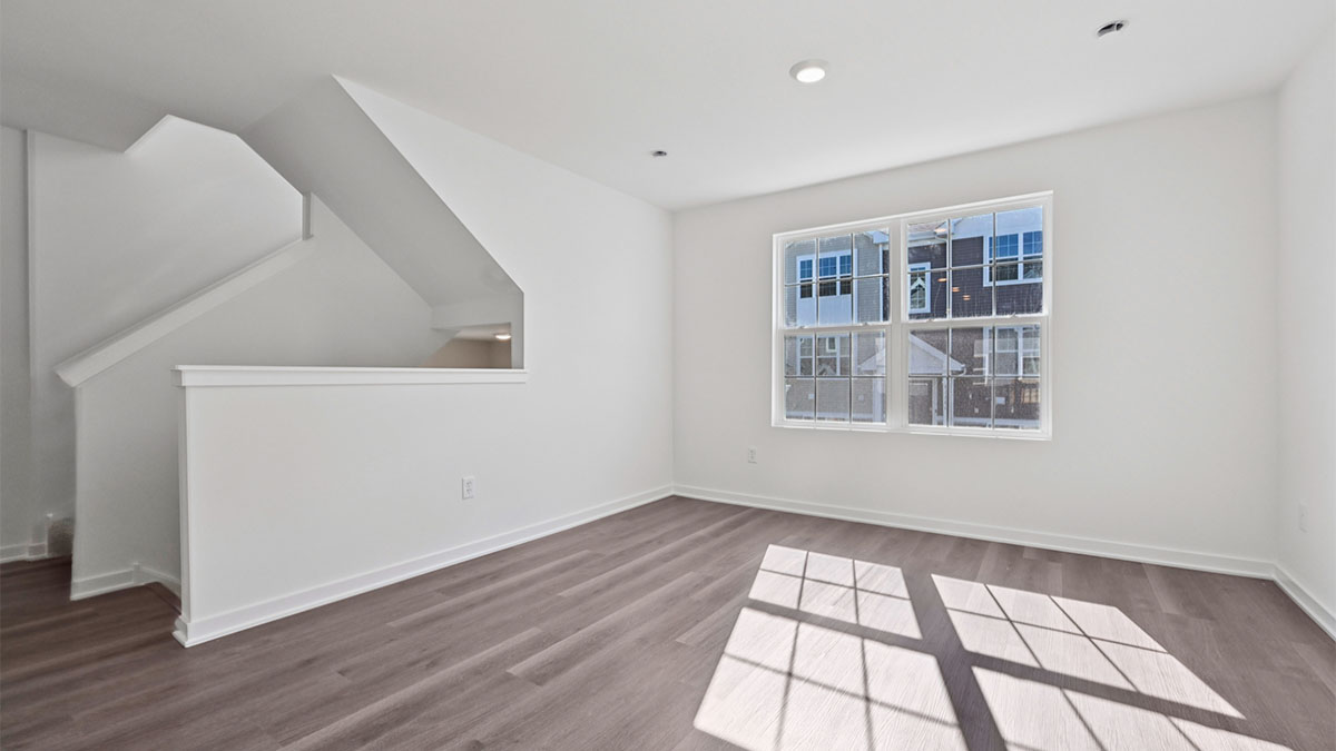 Dining room with large window