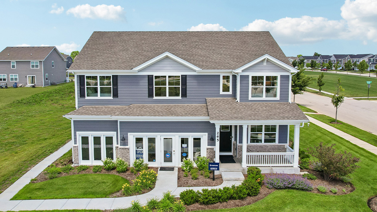 West Point Gardens Emerson Model with a 3 car garage