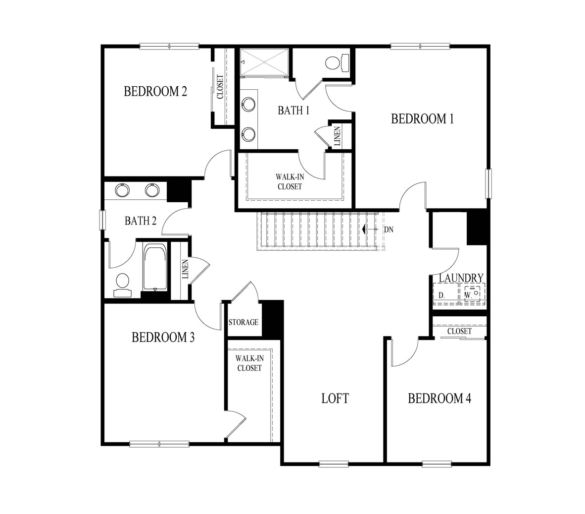 second floor Henley layout