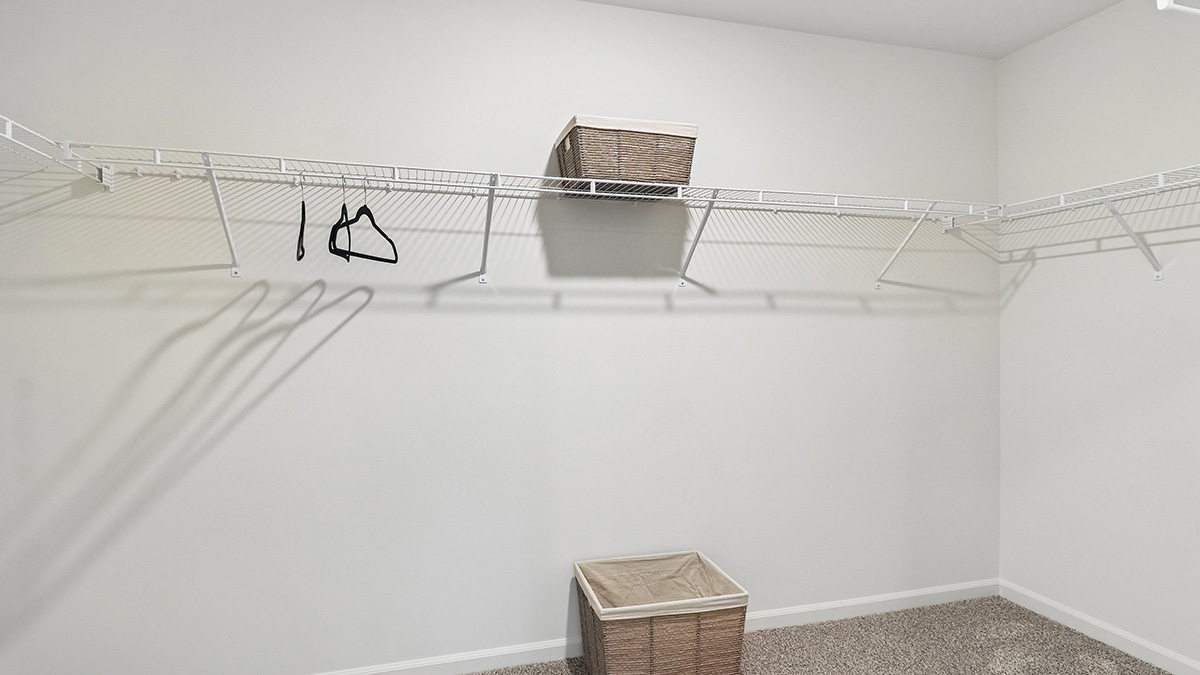 Primary spacious walk-in closet