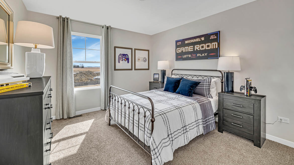 Bedroom number 4 staged as boys room