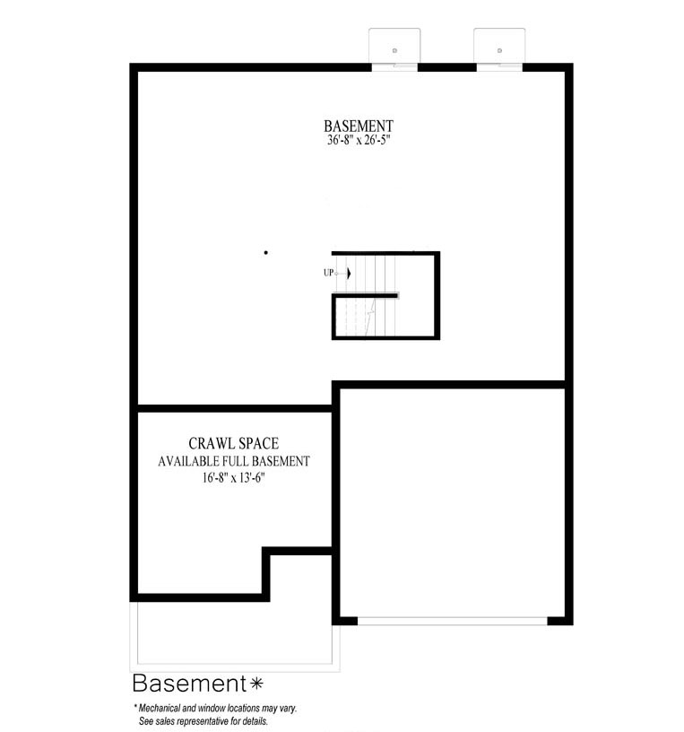 Coventry basement floor plan layout