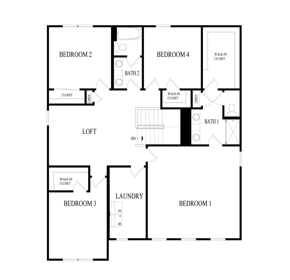 Coventry upper level floor plan layouts
