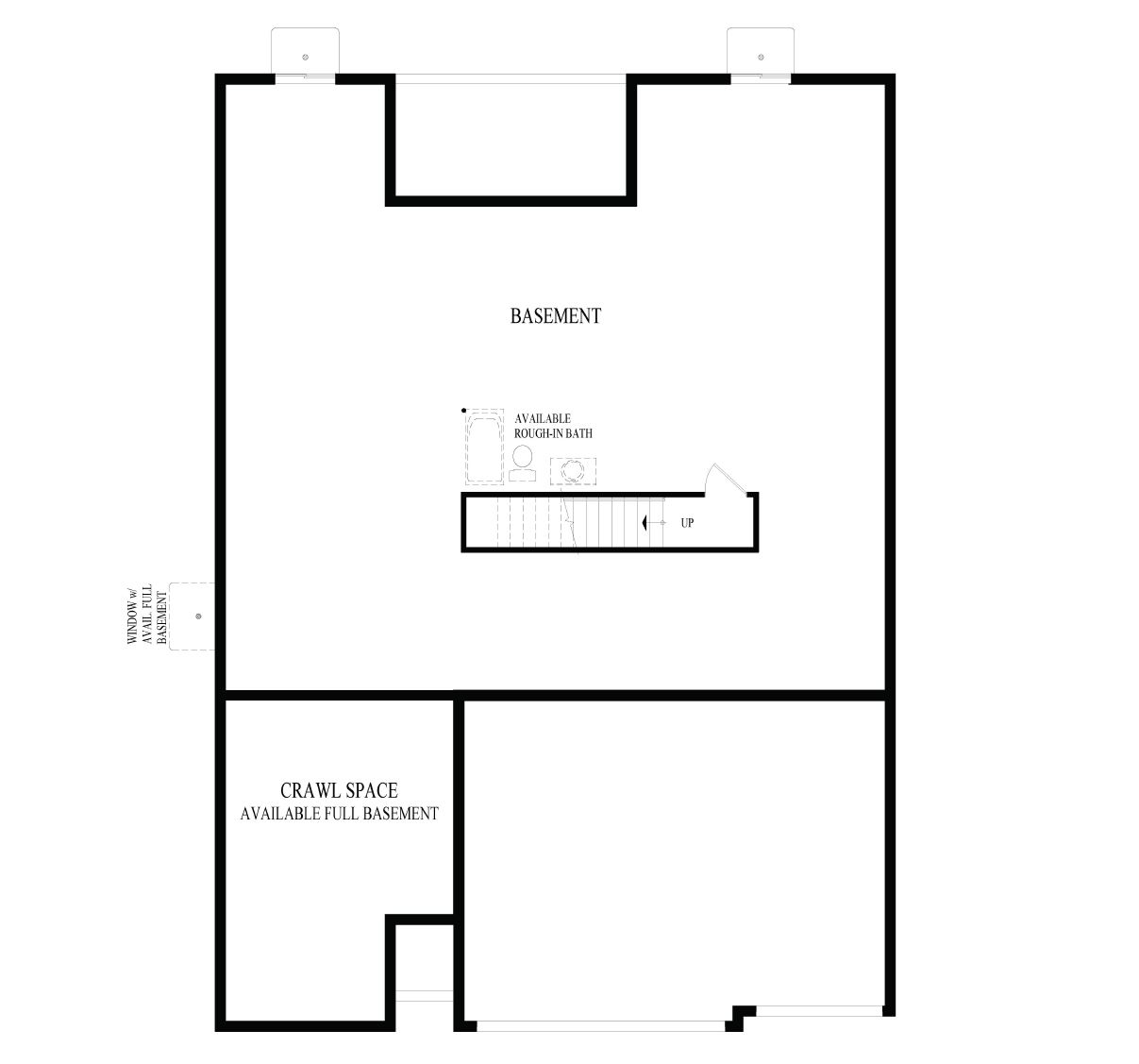 Fairfield floor plan basement layout