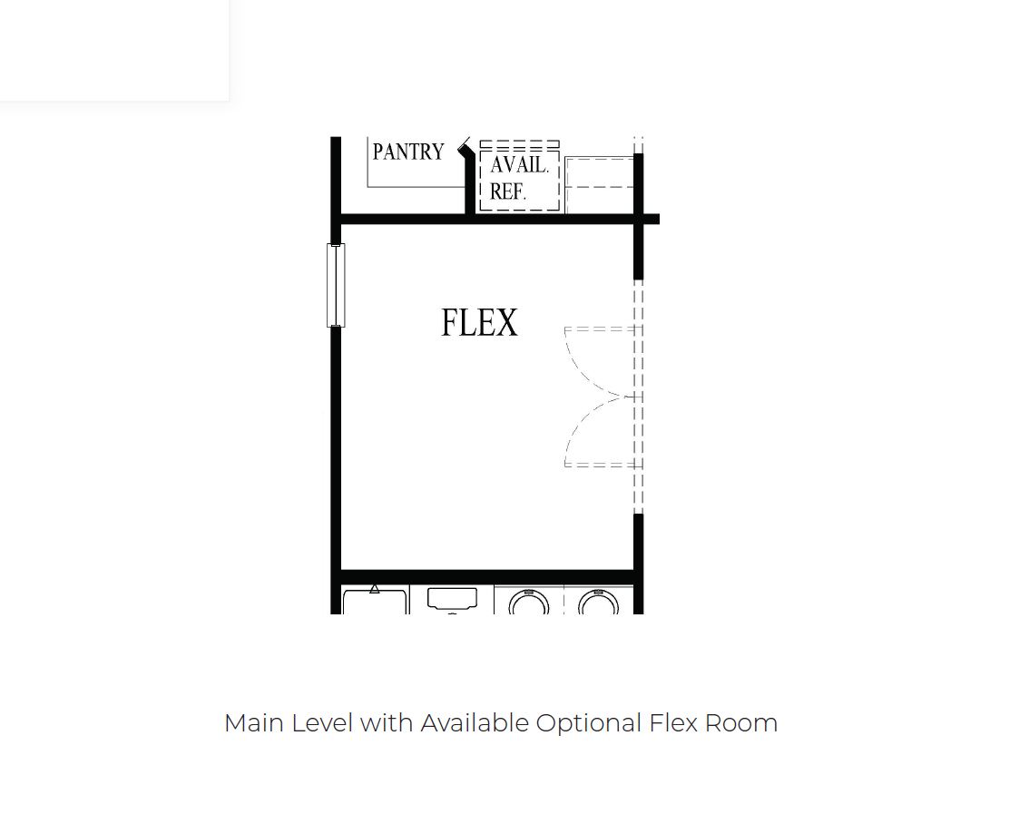Fairfield option to have a flex room in lieu of bed 3