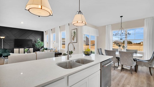 Kitchen overlooking great room