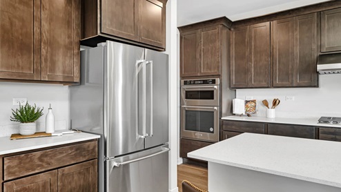 Kitchen with stainless steel KitchenAid appliances