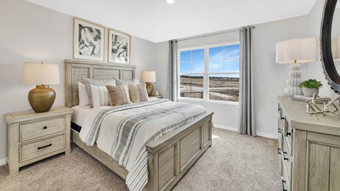 Bedroom number 3 staged as guest room