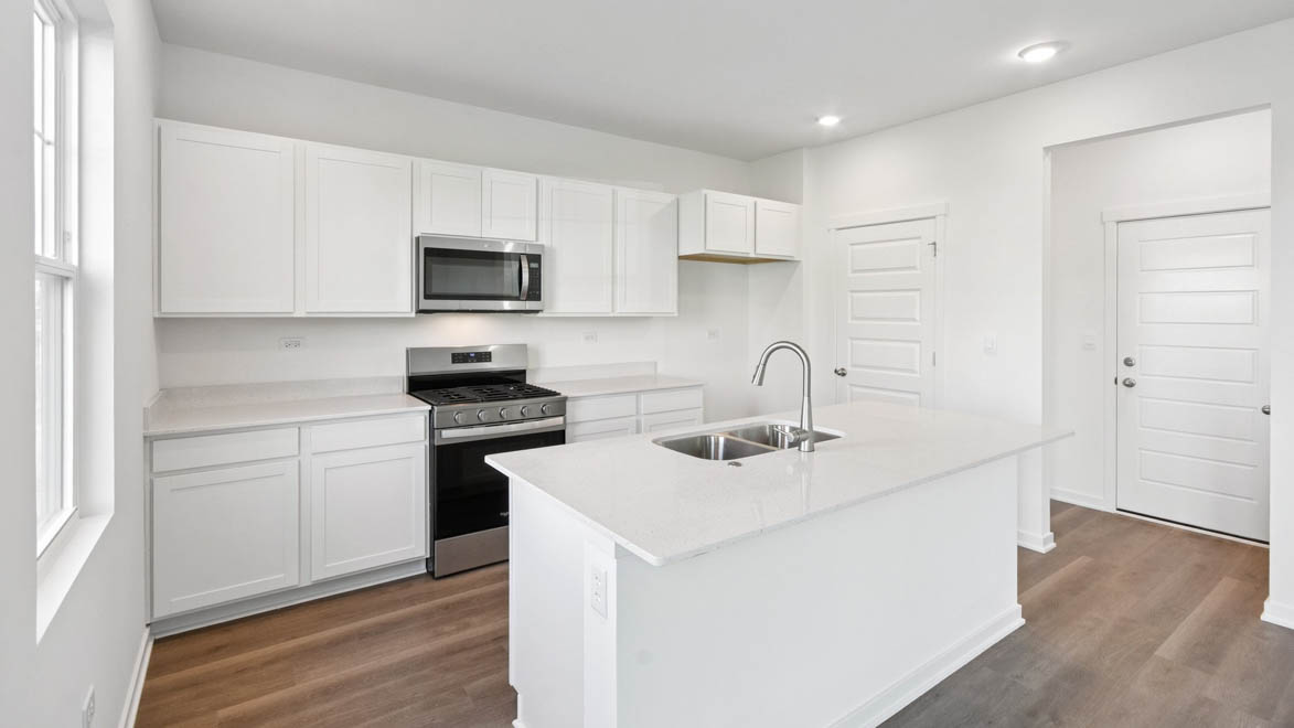 Large Kitchen Island with sink and dishwasher