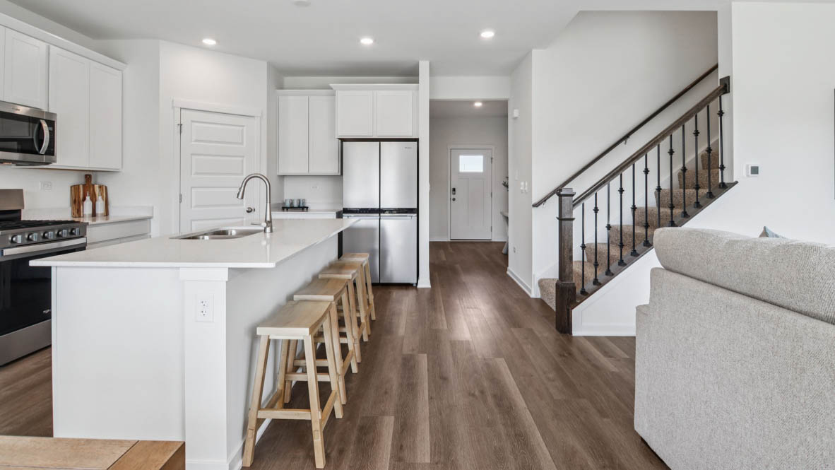 Open concept first floor layout