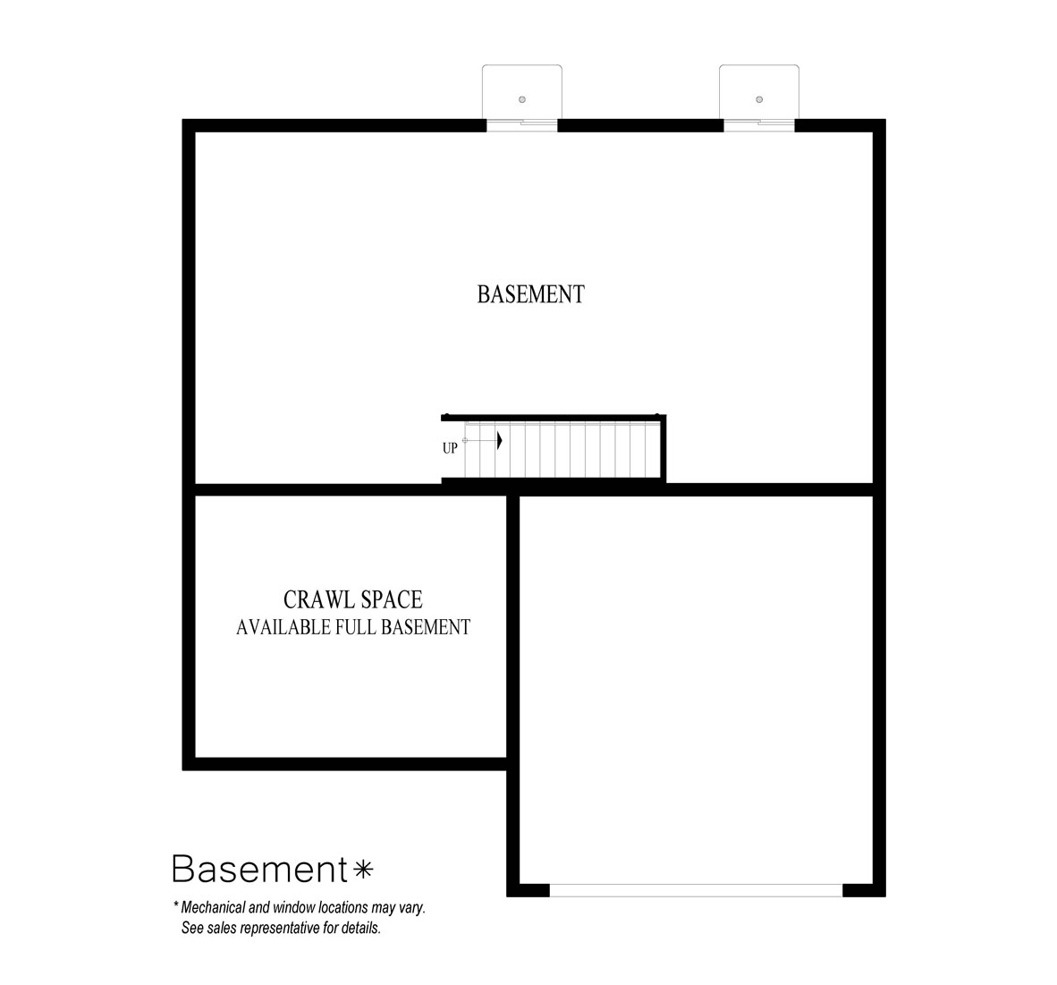 Henley floor plan basement