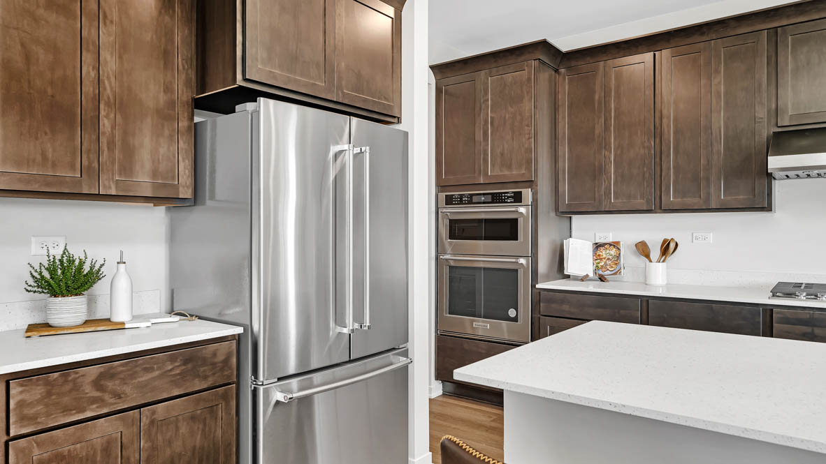 Kitchen with stainless steel KitchenAid appliances