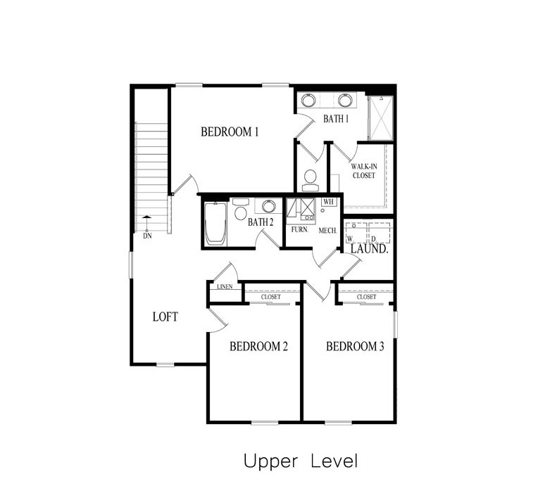 Bradley model second level floorplan