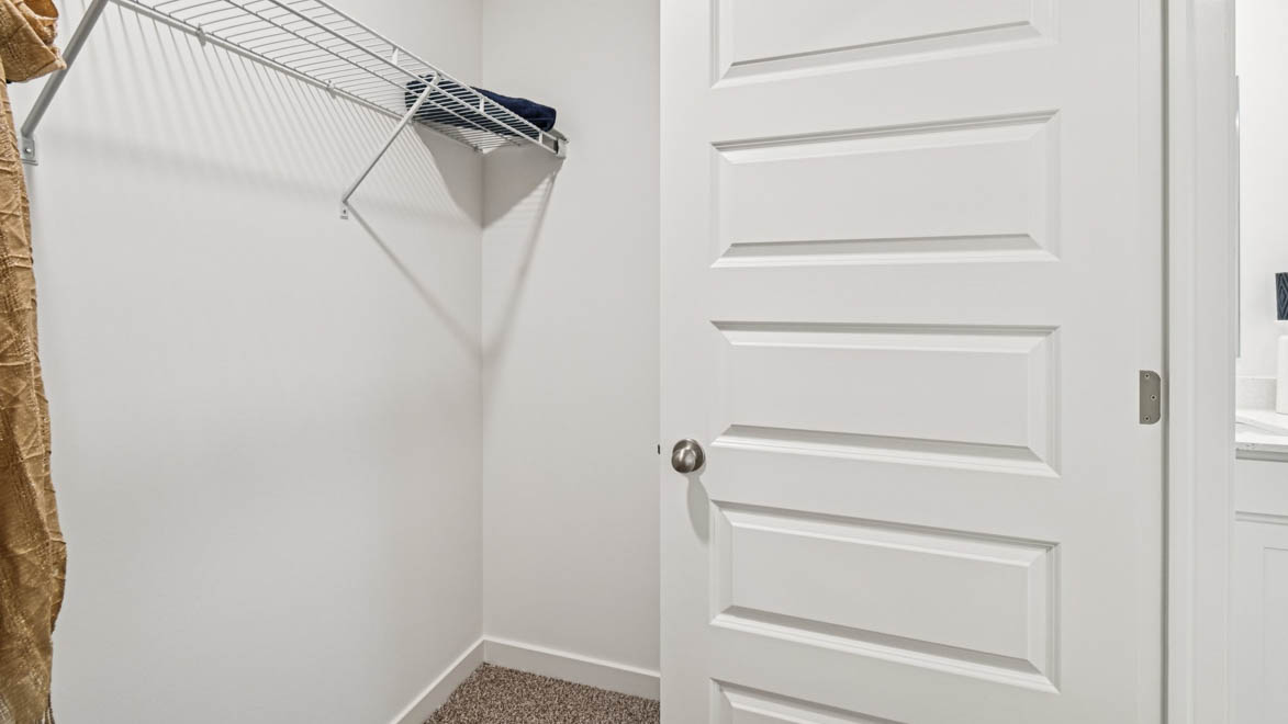 Spacious walk in closet