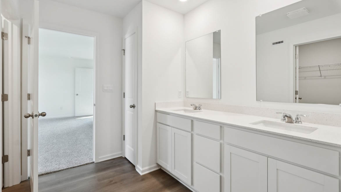 Primary bathroom off of primary bedroom