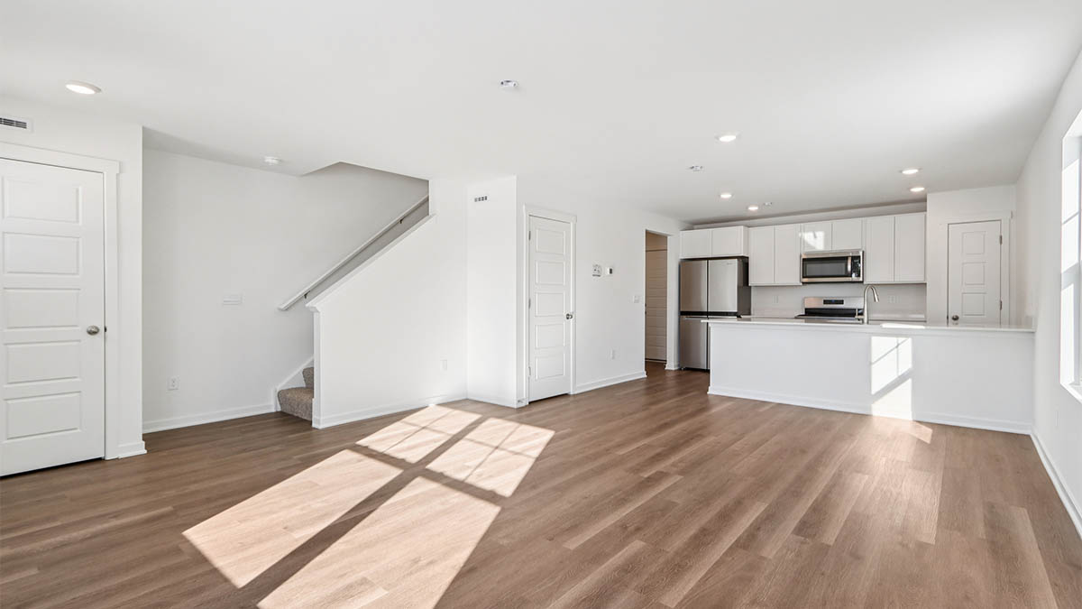 great room and kitchen