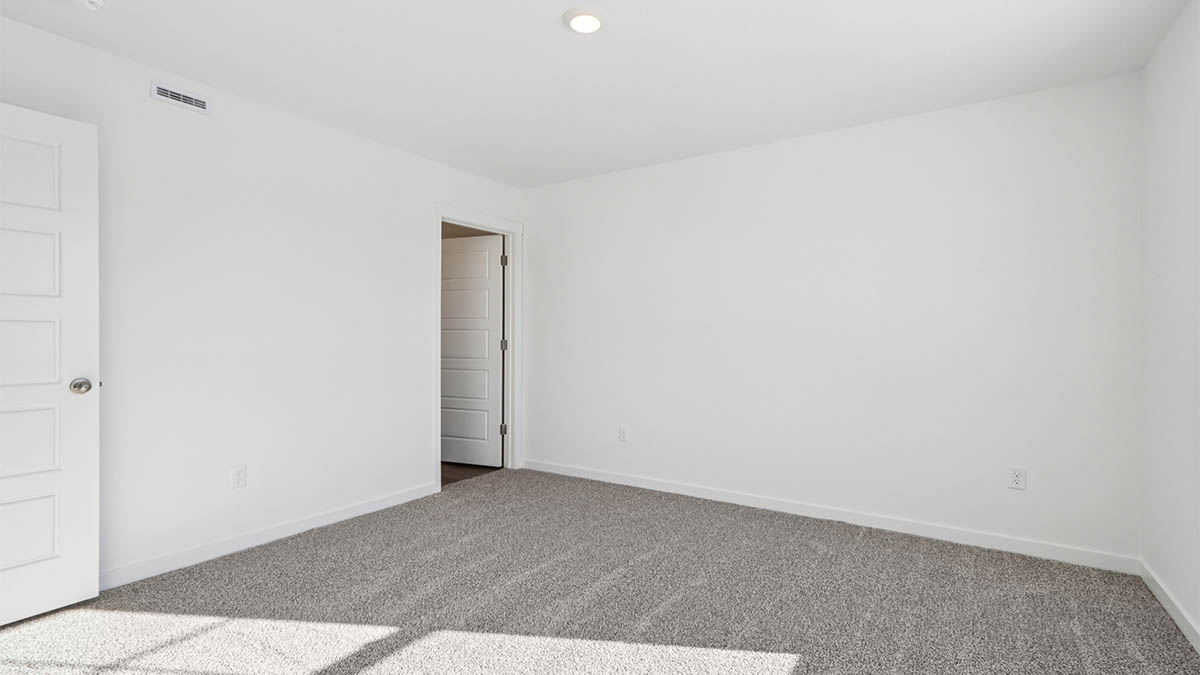 bedroom with carpet