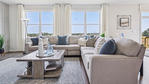 Great Room with lots of natural light