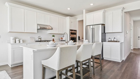 Huge Kitchen space with large kitchen island