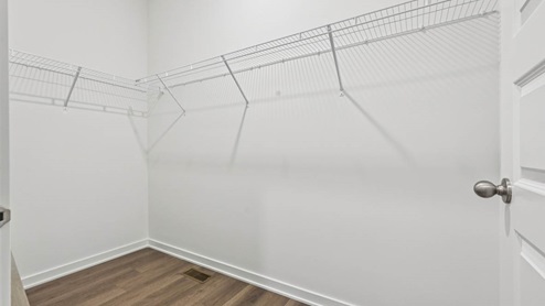 Spacious closet off of garage entrance