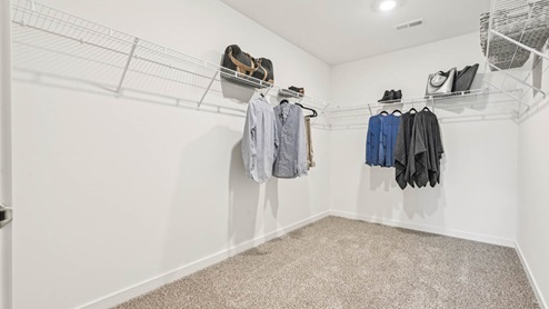 Primary walk in closet