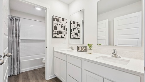 Secondary full bathroom