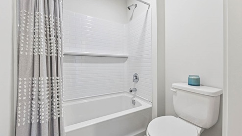 Secondary bathroom with water closet