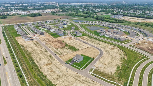 Aerial view of community