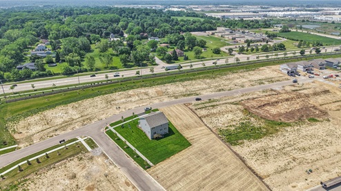 aerial view of community