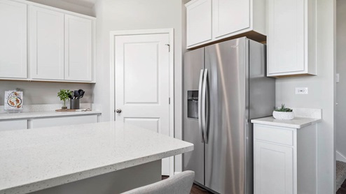 Kitchen with walk in pantry